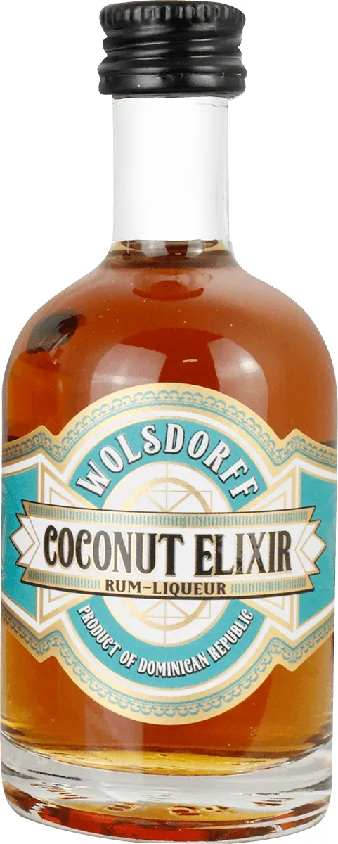 WOLSDORFF Coconut Elixir Miniatur Flasche Vorderseite