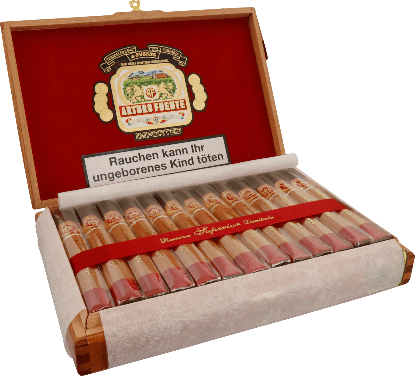 Arturo Fuente Anejo No. 60 - Kiste seitlich geöffnet