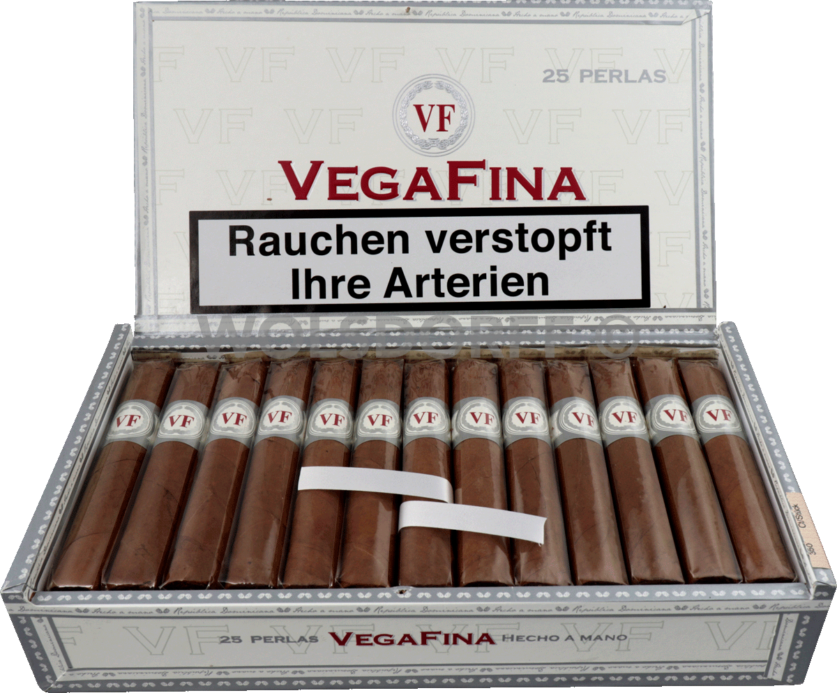 VegaFina Linea Clásica Perlas - Kiste vorne geöffnet