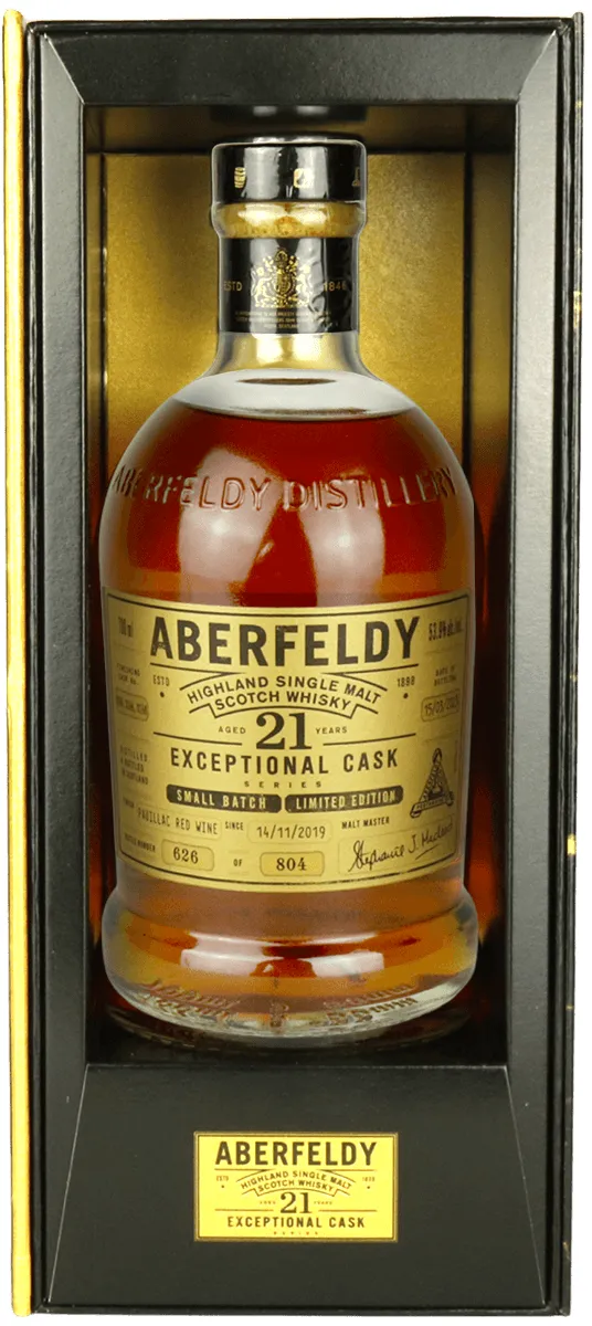 Aberfeldy Flasche mit Karton stehend