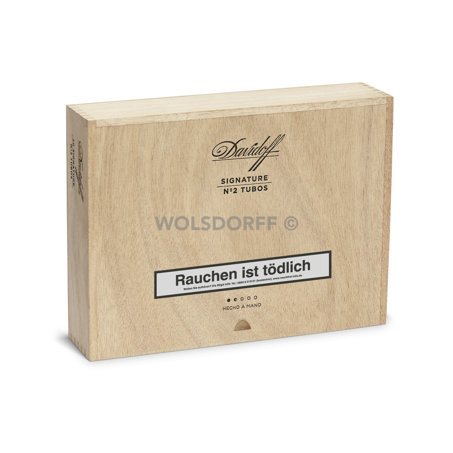 Davidoff Signature No. 2 Tubos - Kiste vorne geschlossen