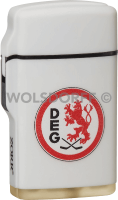 Feuerzeug Rubber Laser weiß DEG