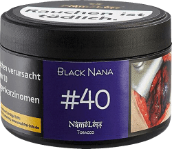 Nameless Wasserpfeifentabak #40 Black Nana