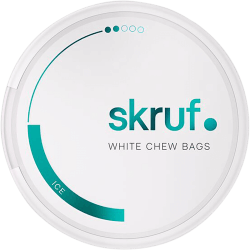 Skruf Ice White Chew Bags 2 Skruf Ice White Chew Bags 2