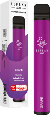Elf Bar 600 Grape ohne Nikotin E-Shisha