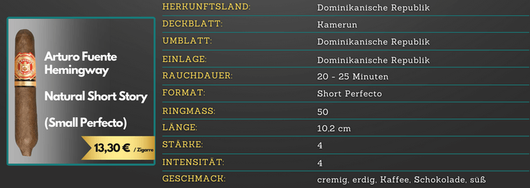 Arturo-Fuente-Hemingway-Natural-Short-Story-Small-Perfecto