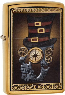 Zippo 60003461 #204B Mechanic Skull With Hat