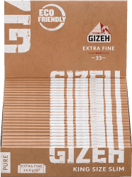 Gizeh Pure King Size 25 x 34 Blättchen + 34 Tips