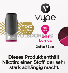 Vype ePEN 3 vPRO CAPS Wild Berries 2er Vype ePEN 3 vPRO CAPS Wild Berries 2er