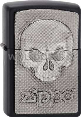Zippo 2003546 #218 Zippo Logo Phantom Skull Emblem