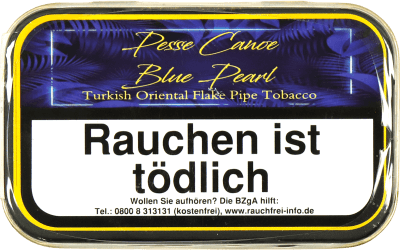 Gladora Pesse Canoe Blue Pearl Flake Pipe Tobacco