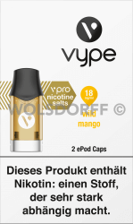 Vype ePod Caps vPro Wild Mango 2er Vype ePod Caps vPro Wild Mango 2er