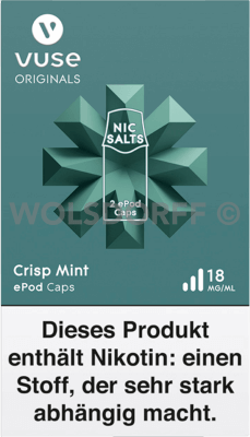 Vuse ePod Caps Nic Salts Crisp Mint 2er
