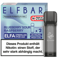 ELFA Prefilled Pod Blueberry Sour Raspberry 20mg 2er