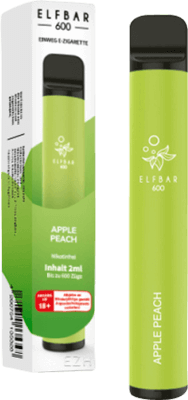 Elf Bar 600 Apple Peach ohne Nikotin E-Shisha