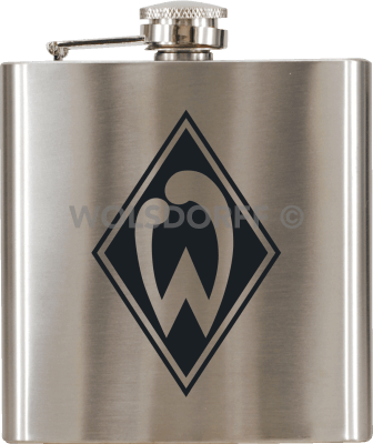 Taschenflasche Werder Bremen Vereinslogo graviert