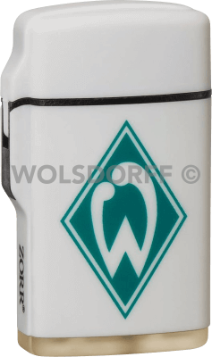 Feuerzeug Rubber Laser weiß Werder Bremen