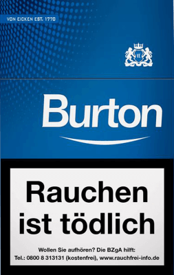 Burton Blue OP Filter Cigarillos (10 x 17)