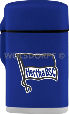 Feuerzeug Rubber Laser blau Hertha BSC Berlin