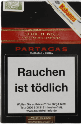 Partagas Serie D No. 5 Tubos