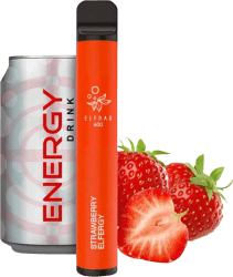 Elfbar 600 Strawberry Elfergy ohne Nikotin E-Shisha