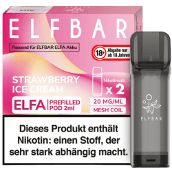 ELFA Prefilled Pod Strawberry Ice Cream 20mg 2er ELFA Prefilled Pod Strawberry Ice Cream 20mg 2er