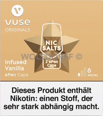 Vuse ePen Caps Nic Salts Infused Vanilla 2er
