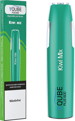 VQube Plus 600 E-Shisha 2 Go "Kiwi Mix" ohne Nikotin
