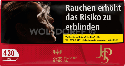 JPS Red Cigarette Tobacco Pouch 10 x 30 g