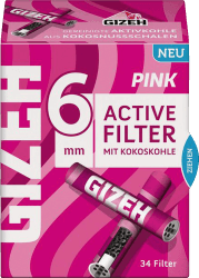 Gizeh Pink Active Filter 6mm 34 Stück