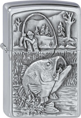 Zippo 2000407 #200 Bass Fishing Emblem