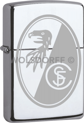 Zippo Chrom poliert SC Freiburg