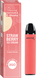 Shark E-Shisha "Strawberry Ice Cream" ohne Nikotin