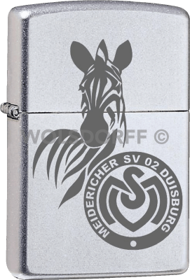 Zippo Chrom satin MSV Duisburg