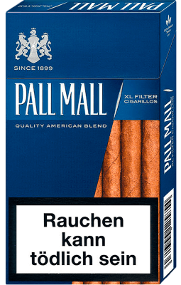 Pall Mall Blue XL Filter Cigarillos (10 x 17)