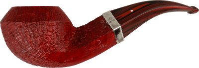 Dunhill The White Spot Pipes Ruby Bark 4108 Group 4 Silberband