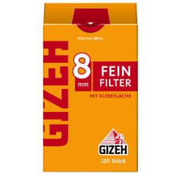 GIZEH Feinfilter 8mm 100 Stück