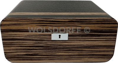 Guy Janot Humidor Schwarz/Zebrano Lack 50