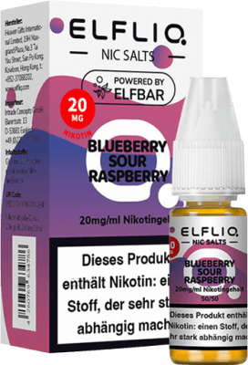 Elfbar Elfliq Blueberry Sour Raspberry Liquid