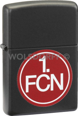 Zippo schwarz matt 1. FC Nürnberg