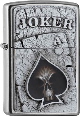 Zippo 2005170 205 Joker Skull Ace Emblem