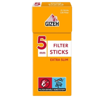 GIZEH Filter Sticks Extra Slim 5,3 mm 126 Stück