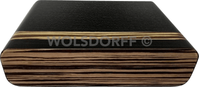 Guy Janot Humidor Schwarz/Zebrano Lack 25