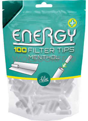 Energy Plus Menthol Filter Tips Slim 100 Stück