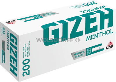 Gizeh Menthol Tip Hülsen 200er