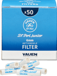 Vauen Dr. Perl Jufifty Aktivkohlefilter 6mm 50 Stück