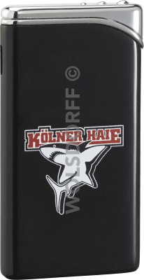 Feuerzeug Tempo schwarz matt Kölner Haie