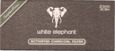 White Elephant Aktivkohlefilter Superflow 6mm 45 St