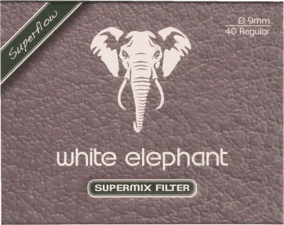White Elephant Supermix Filter 9mm 40 Stück