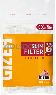 GIZEH Slim Filter 6mm 120 Stück
